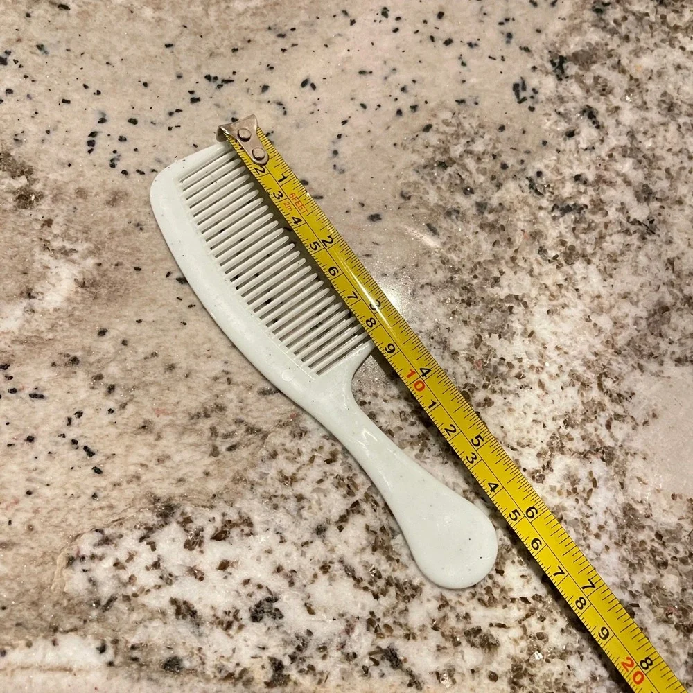 Vtg Goody Unbreakable Super Comb white Made in‎ USA 80s Comb purse pocket